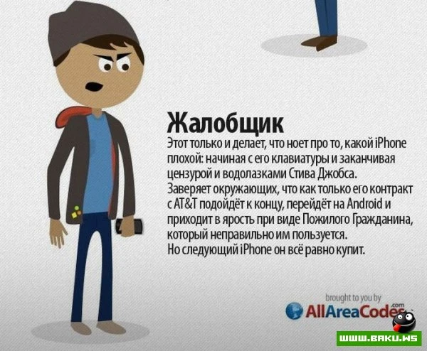 Инфографика: 7 типов владельцев iPhone