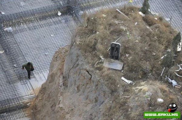 В Китае одна могила задерживает строительство небоскреба