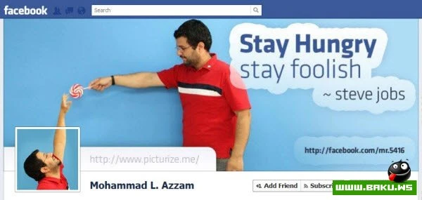 Интересные дизайн-решения для странички на Facebook
