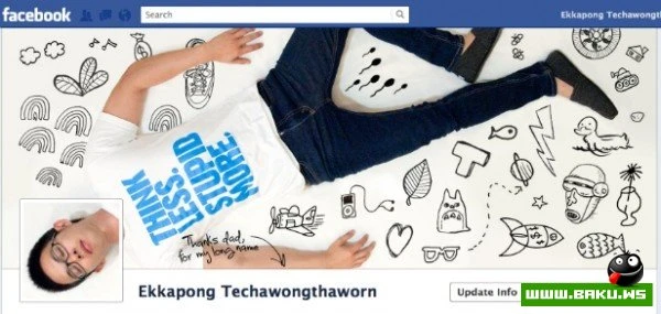 Интересные дизайн-решения для странички на Facebook