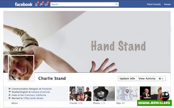 Интересные дизайн-решения для странички на Facebook