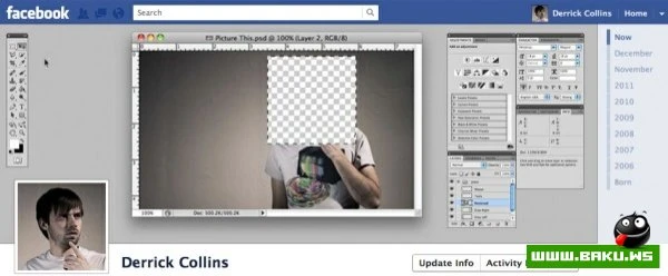 Интересные дизайн-решения для странички на Facebook