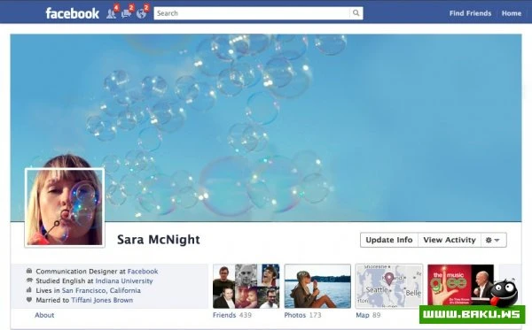 Интересные дизайн-решения для странички на Facebook