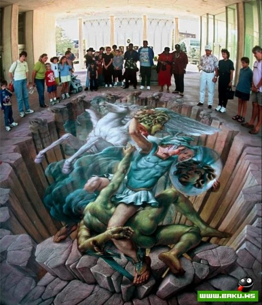 Новые 3D-рисунки уличного мастера Курта Веннера