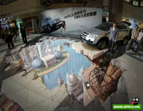 Новые 3D-рисунки уличного мастера Курта Веннера