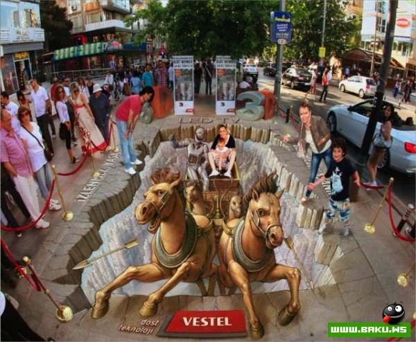 Новые 3D-рисунки уличного мастера Курта Веннера