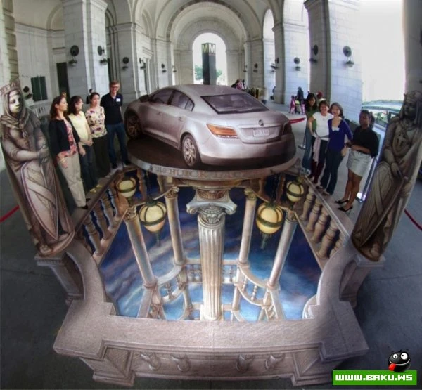 Новые 3D-рисунки уличного мастера Курта Веннера