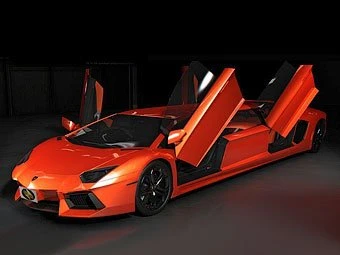 Суперкар Lamborghini превратят в лимузин (видео)