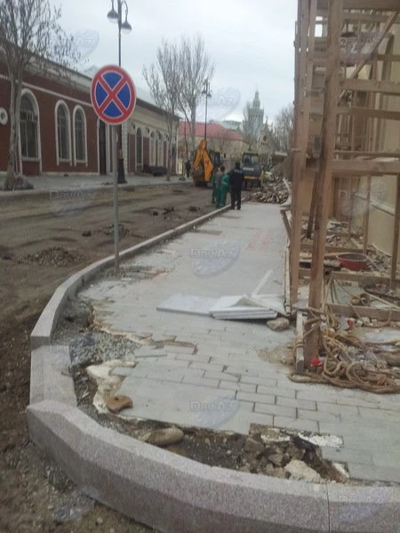 В центре Баку закрыта еще одна дорога