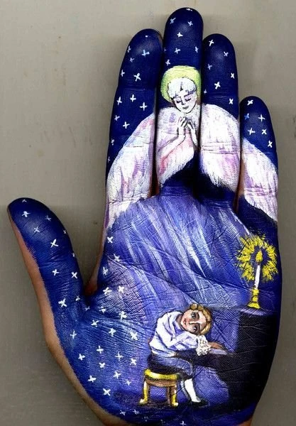 Сказочные рисунки на ладонях