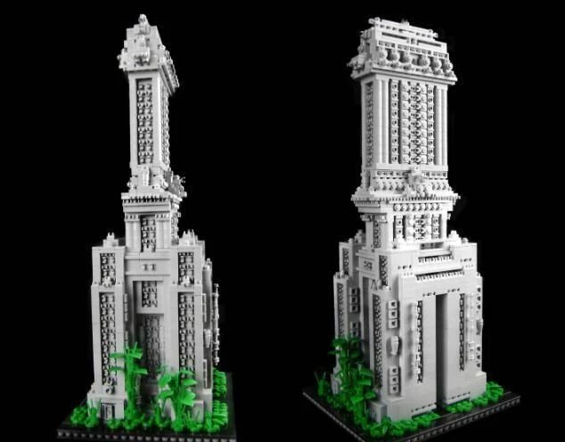Дизайнер потратил 600 часов на строительство города из 200.000 элементов Lego