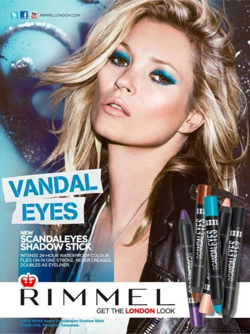 Кейт Мосс в рекламе Rimmel London