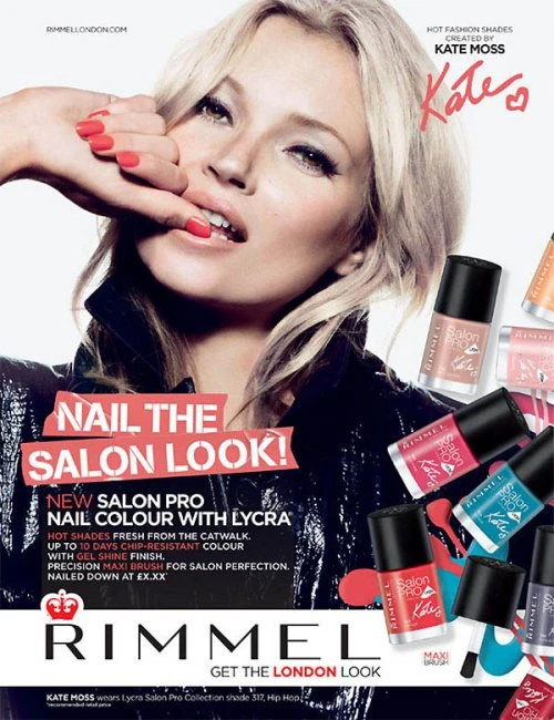 Кейт Мосс в рекламе Rimmel London