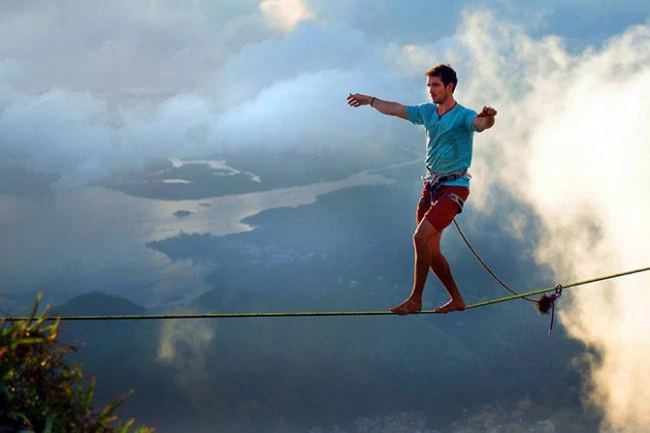 Слэклайн или хождение по свободному канату