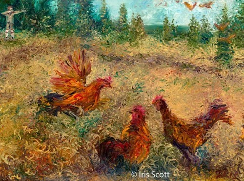 Великолепные картины, написанные пальцами