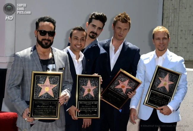 Участники группы Backstreet Boys получили звезду на Голливудской «Аллее славы»