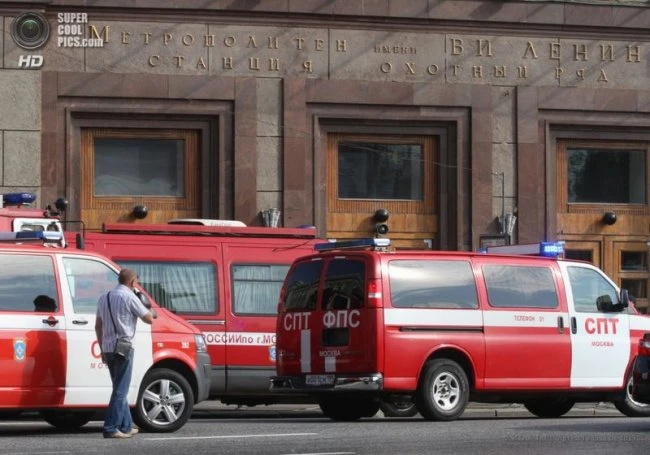 Пожар в Московском метро (видео)