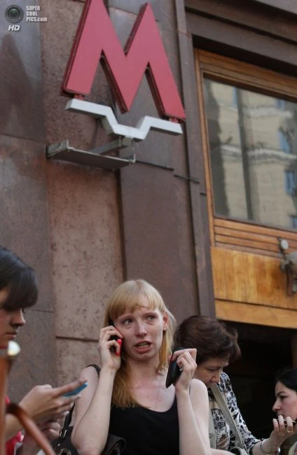 Пожар в Московском метро (видео)