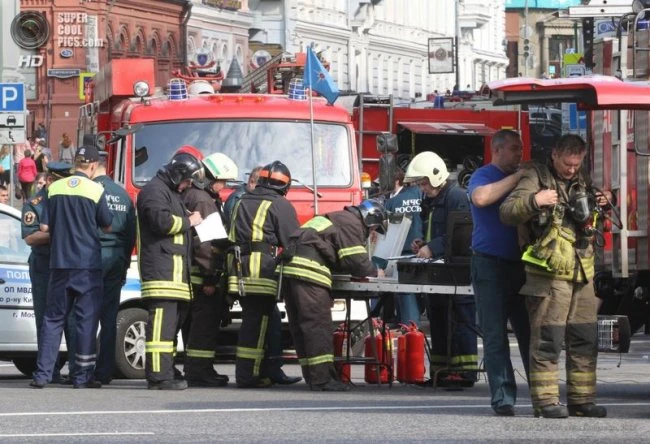 Пожар в Московском метро (видео)