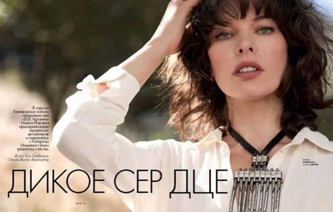 Милла Йовович в Elle Ukraine