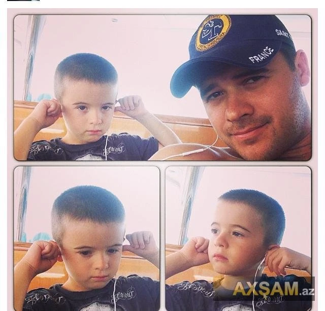 Эмин Агаларов с детьми на отдыхе