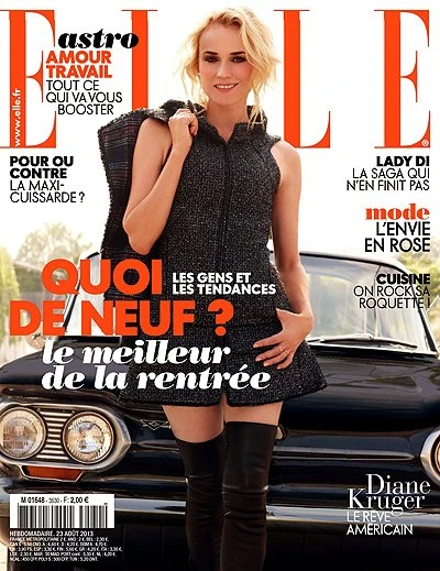 Диана Крюгер для свежего Elle