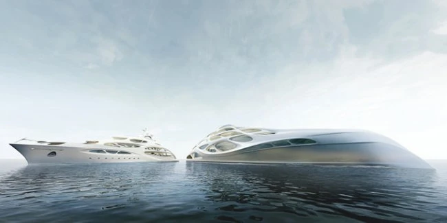 Супер-яхта от Zaha Hadid и Blohm + Voss