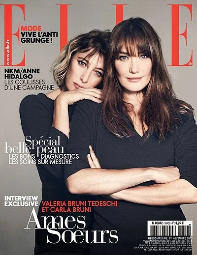 Сестры Бруни на обложке французского Elle