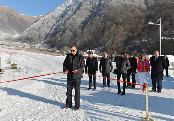 Ильхам Алиев принял участие в открытии горнолыжного комплекса «Туфан»