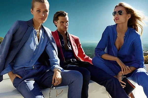 Тони Гаррн в рекламной кампании Massimo Dutti сезона весна-лето 2014