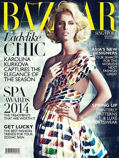 Каролина Куркова для Harper's Bazaar Singapore