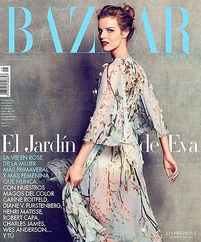 Ева Герцигова на обложке испанского Harper's Bazaar