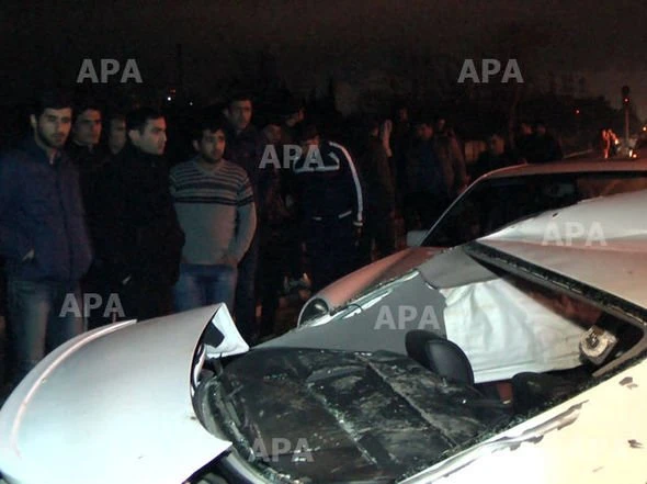 В Баку произошла цепная авария