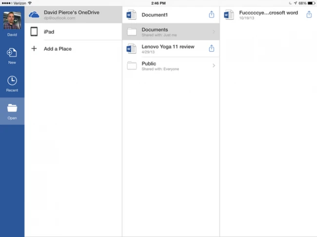 Компания Microsoft выпустила Office для iPad