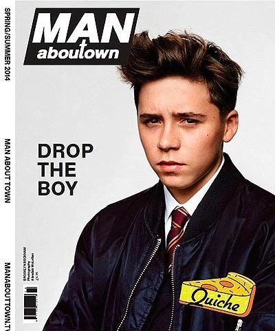 Бруклин Бекхэм на обложке Man About Town
