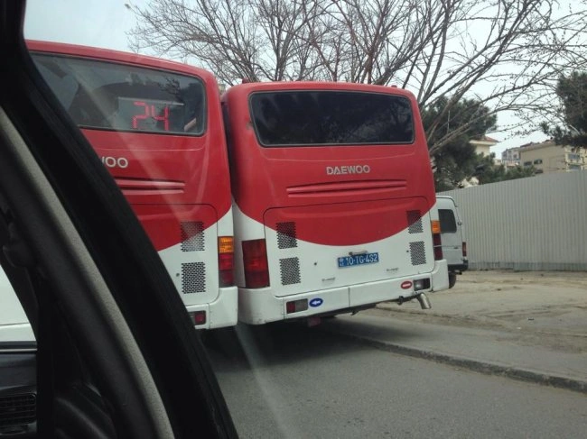 Автобусные гонки в Баку