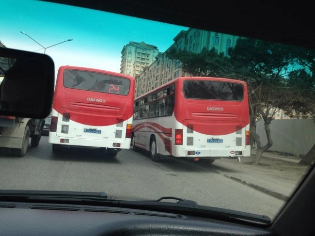 Автобусные гонки в Баку