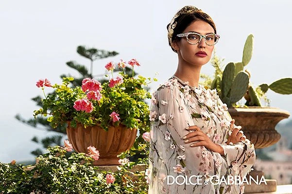 Бьянка Балти в рекламе коллекции очков Dolce & Gabbana