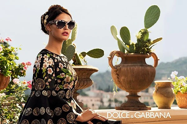 Бьянка Балти в рекламе коллекции очков Dolce & Gabbana