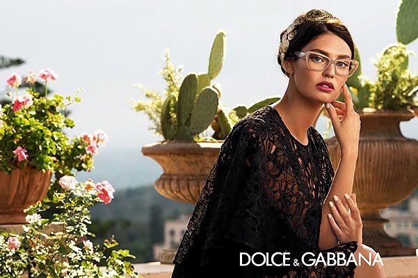 Бьянка Балти в рекламе коллекции очков Dolce & Gabbana