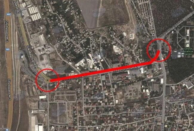 В Баку еще одна дорога будет закрыта на ремонт