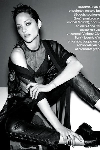 Марион Котийяр для Marie Claire