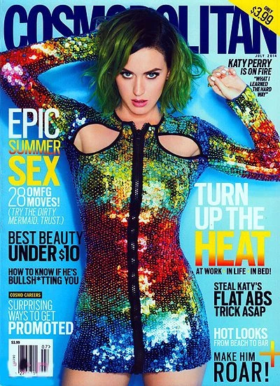 Кэти Перри на обложке Cosmopolitan US