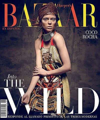 Коко Роша на страницах испанского Harper's Bazaar