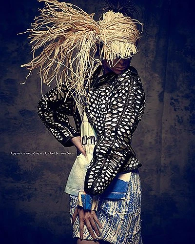 Коко Роша на страницах испанского Harper's Bazaar