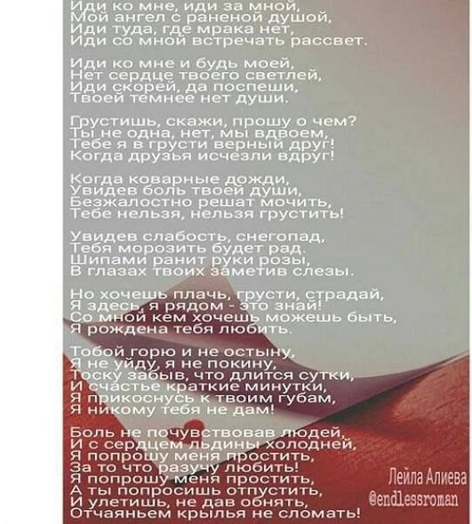 Новое стихотворение Лейлы Алиевой