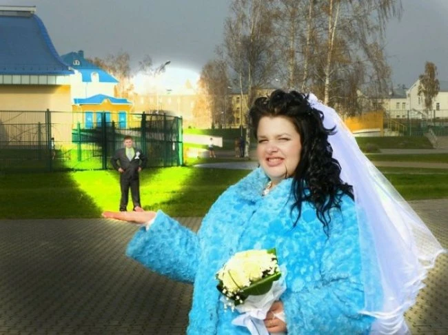 Самые абсурдные свадебные фотографии