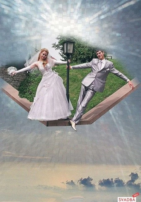 Самые абсурдные свадебные фотографии
