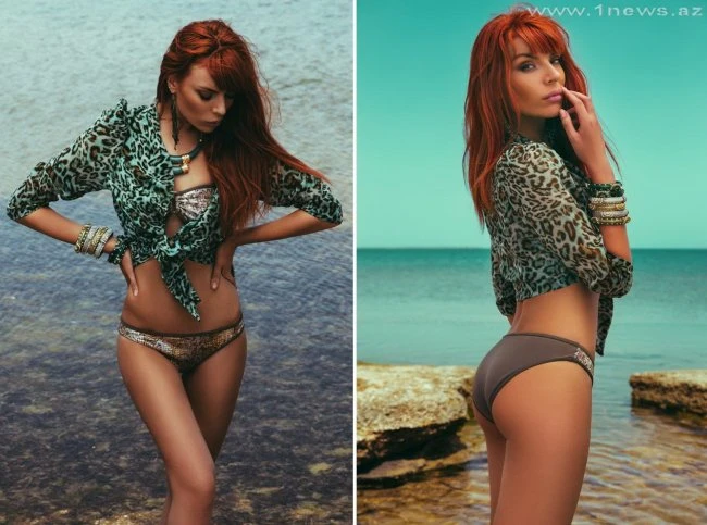 Азербайджанские модели в пляжной фотосессии