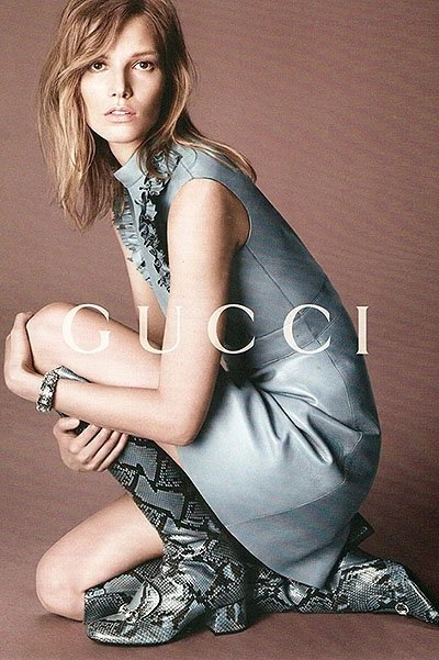 Наташа Поли и другие модели в рекламе Gucci